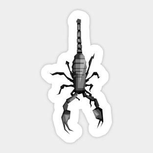 black and white scorpion Sticker